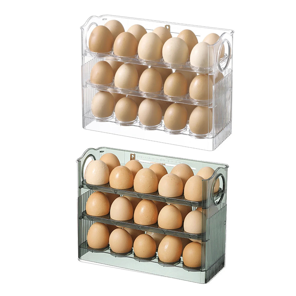 1pcs High-Capacity Multilayer Egg Storage Box Refrigerator Side
