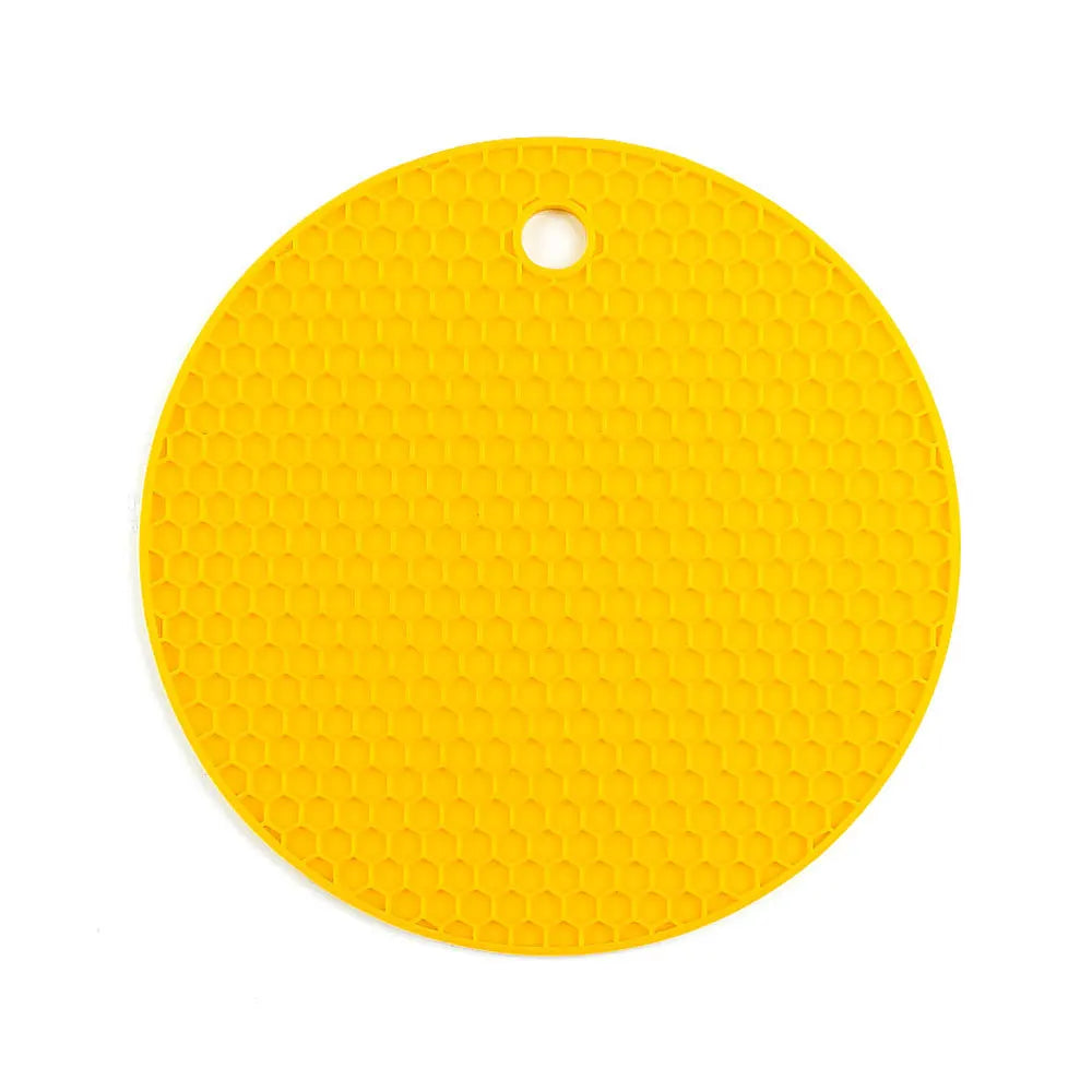 Silicone World Silicone Insulation Pad Round Honeycomb Mat