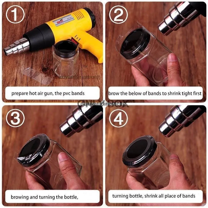 400pcs Bottle Mouth Heat Shrinkable Film Bottle Cap