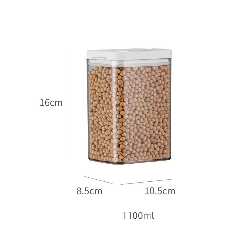 Opening Lid Sealed Jar Transparent Body Food Grade