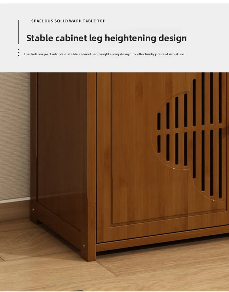 Tea Cabinet Locker Living Room Tea Table Against