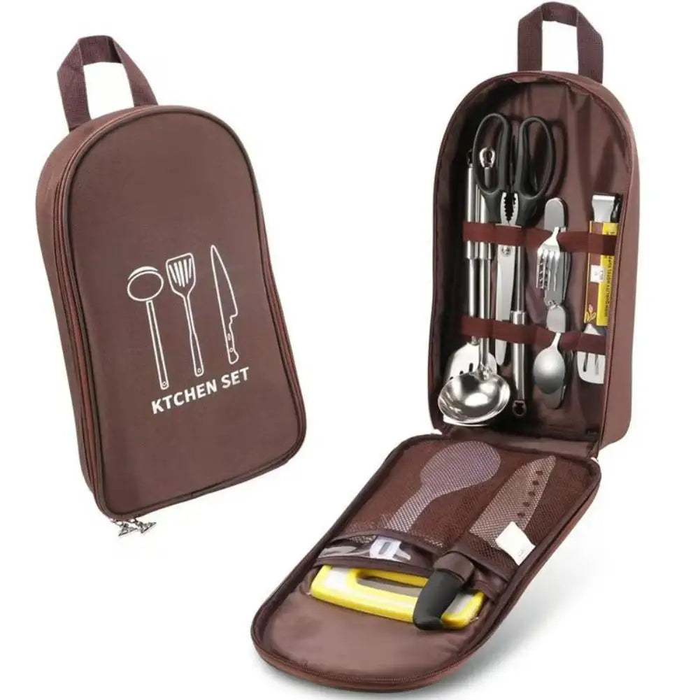 Camping Utensil Storage Bag Waterproof Organizer Pouch Outdoor