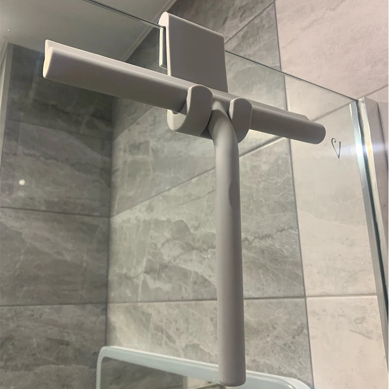 Shower Squeegee Glass Clean Scraper Washing Wiper Hanger