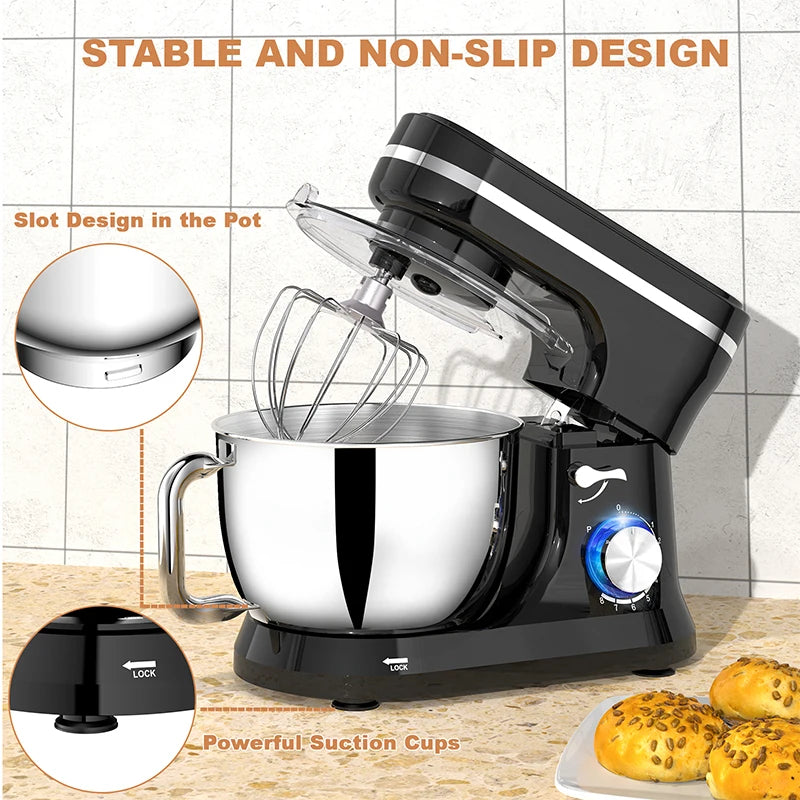 Powerful Stand Mixer Electric Blender Desktop Egg Whisk