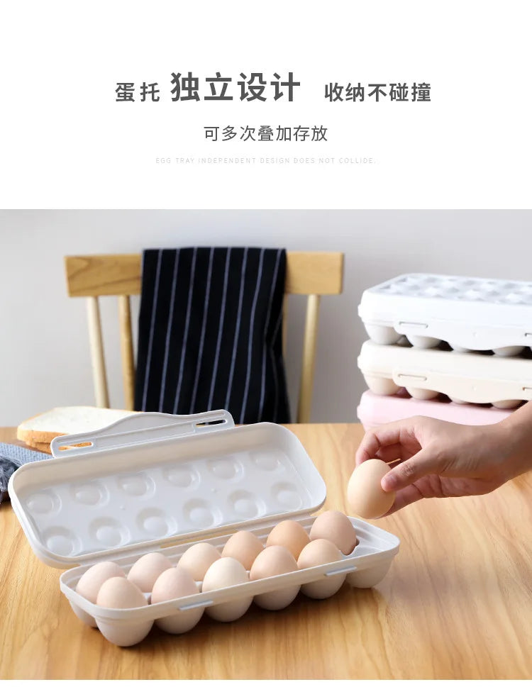 Egg Storage Box Refrigerator Plastic Airtight Fresh Keeping