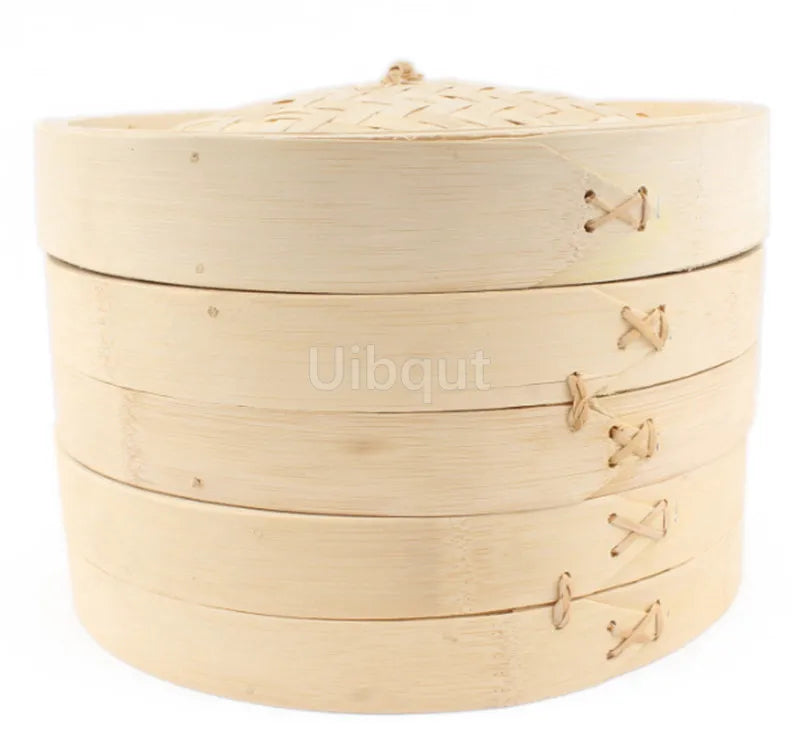 Bamboo Steamer Fish Rice Vegetable Snack Basket Cooking