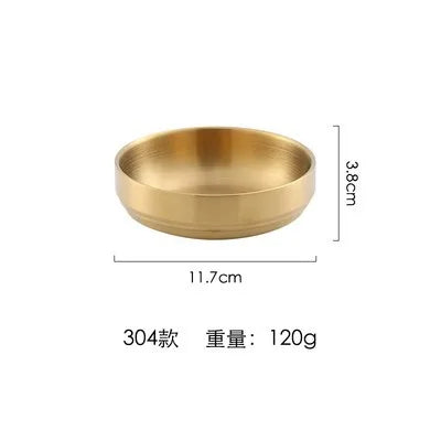Korean 304 Stainless Steel Sauce Dish Small Dish