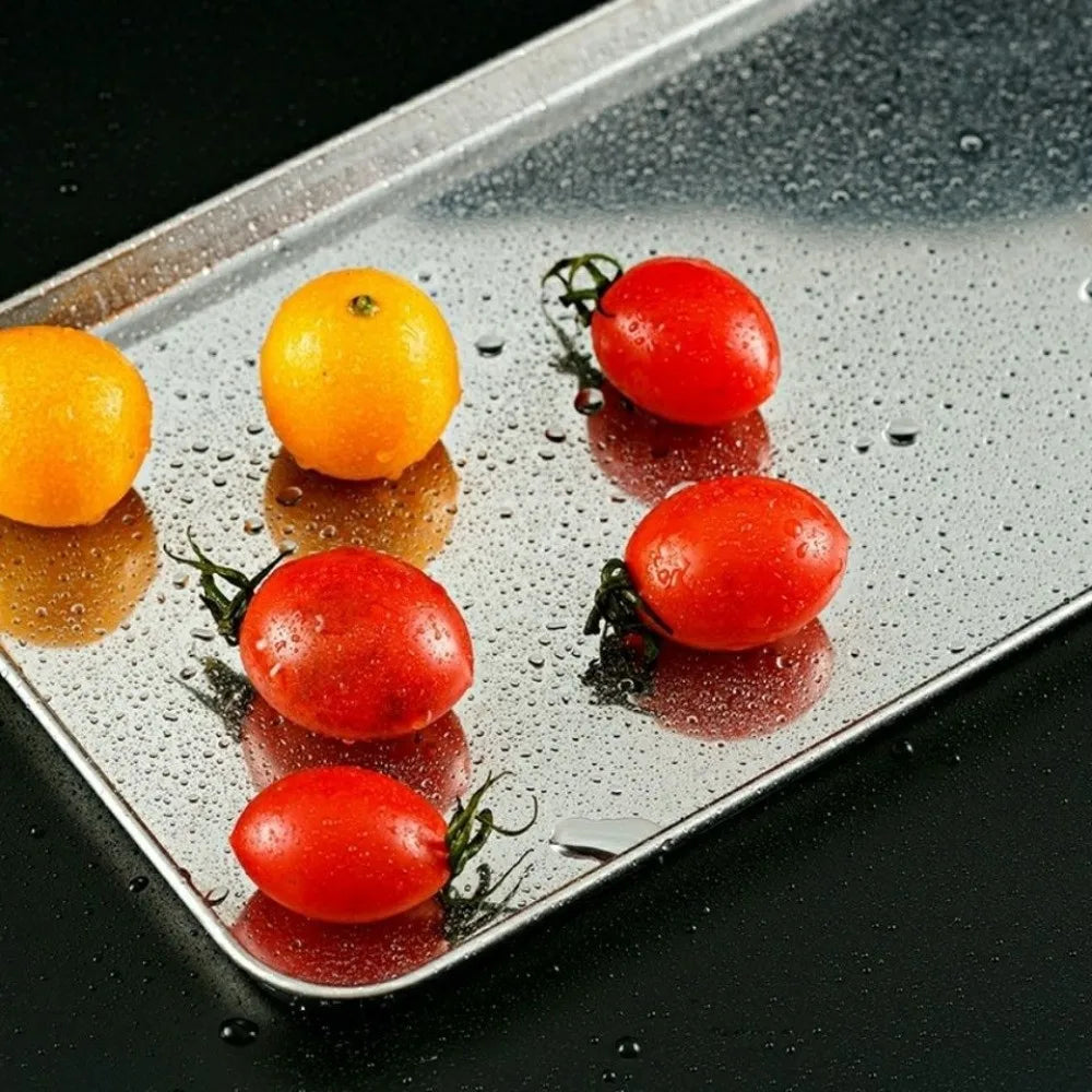 Food Grade Stainless Steel Tray Rust Resistant Rectangular