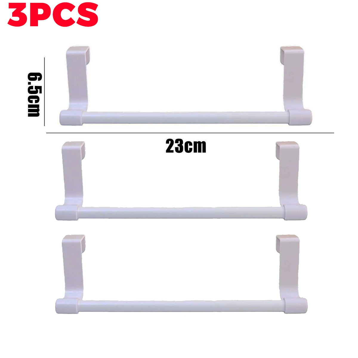 Stainless Steel Wall-Mounted Towel Rack Space-Saving Door Cabinet
