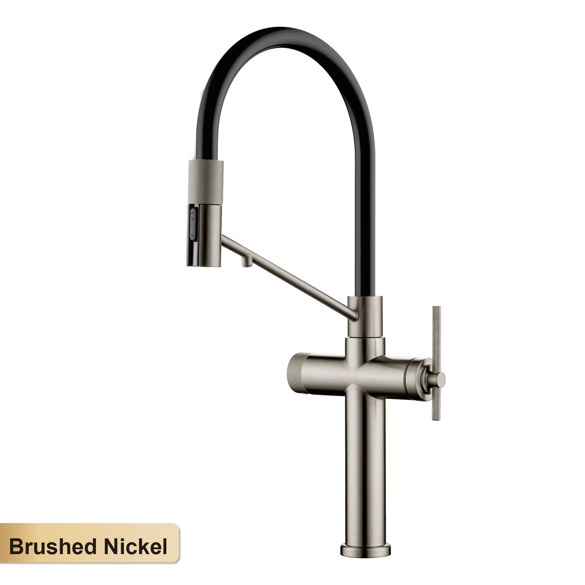Aitana Brushed Rose Gold Pull-Out Faucet Luxury Drinking