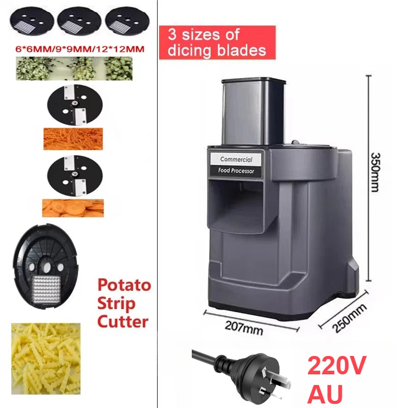 110v/220v Commercial Vegetable Cutter In Automatic Electric