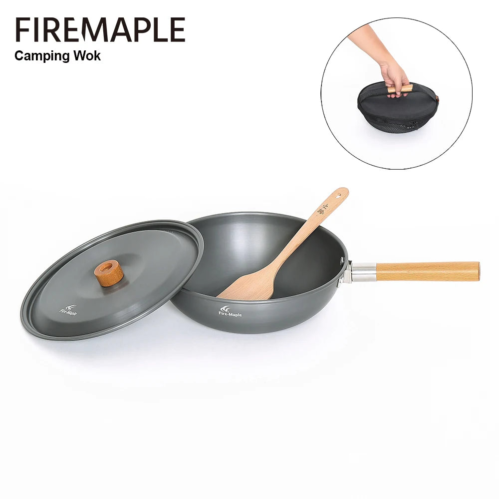 Fire-Maple Camping Wok Lightweight Frying Pan Stew Pot