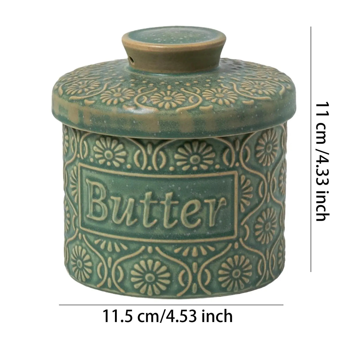 Ceramic Butter Container French Butter Crock Lid Butter