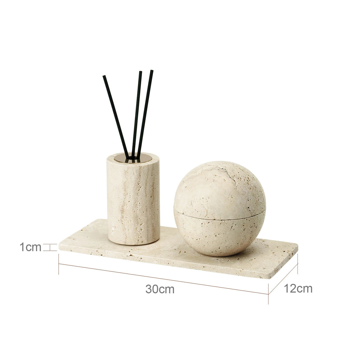 Travertine Bathroom Luxury Soap Dish Soap Dispenser Tissue