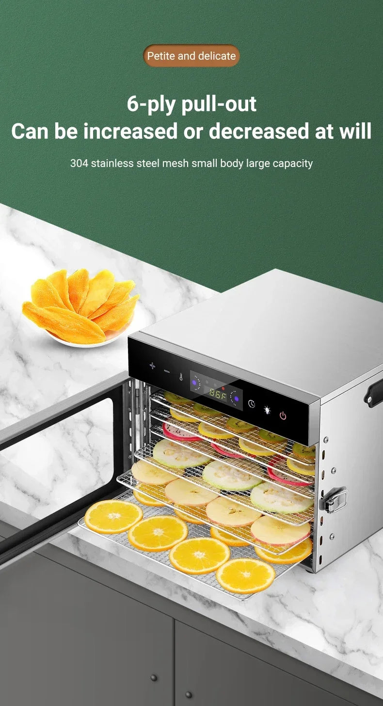Divedeer 6-18 Layer Touch Screen Food Dehydrator Fruits
