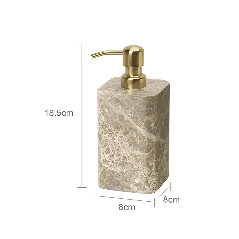 Emperador Light Natural Marble Bathroom Soap Dish Soap