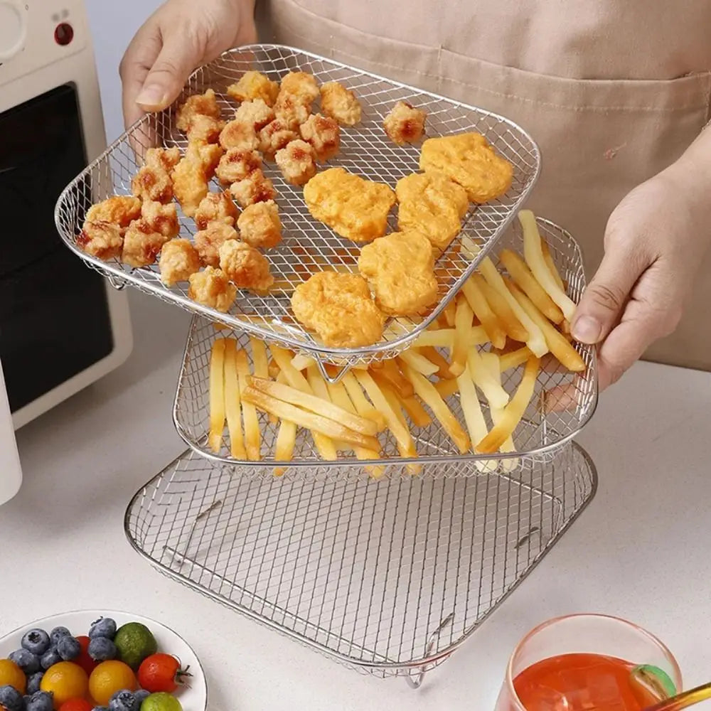 High Quality Stackable Air Fryer Rack Non-Stick Stainless