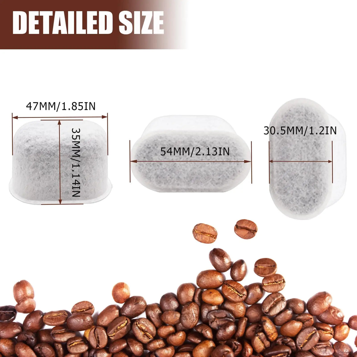 96-2pcs Filter Breville Filter Replacement Breville Espresso