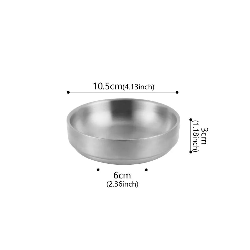 Stainless Steel Sauce Dish Small Dish Kimchi Dish