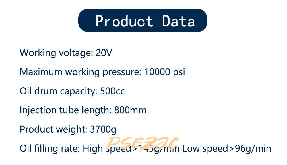 High-Voltage Charging Lithium-Ion Electric Grease Gun