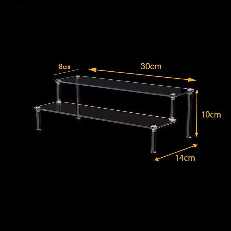 Completely Black Acrylic Display Rack Is Used Cupcakes