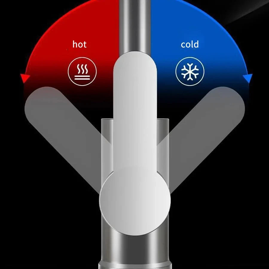 360 Rotation Cold Water Mixing Faucet Suitable Bathrooms