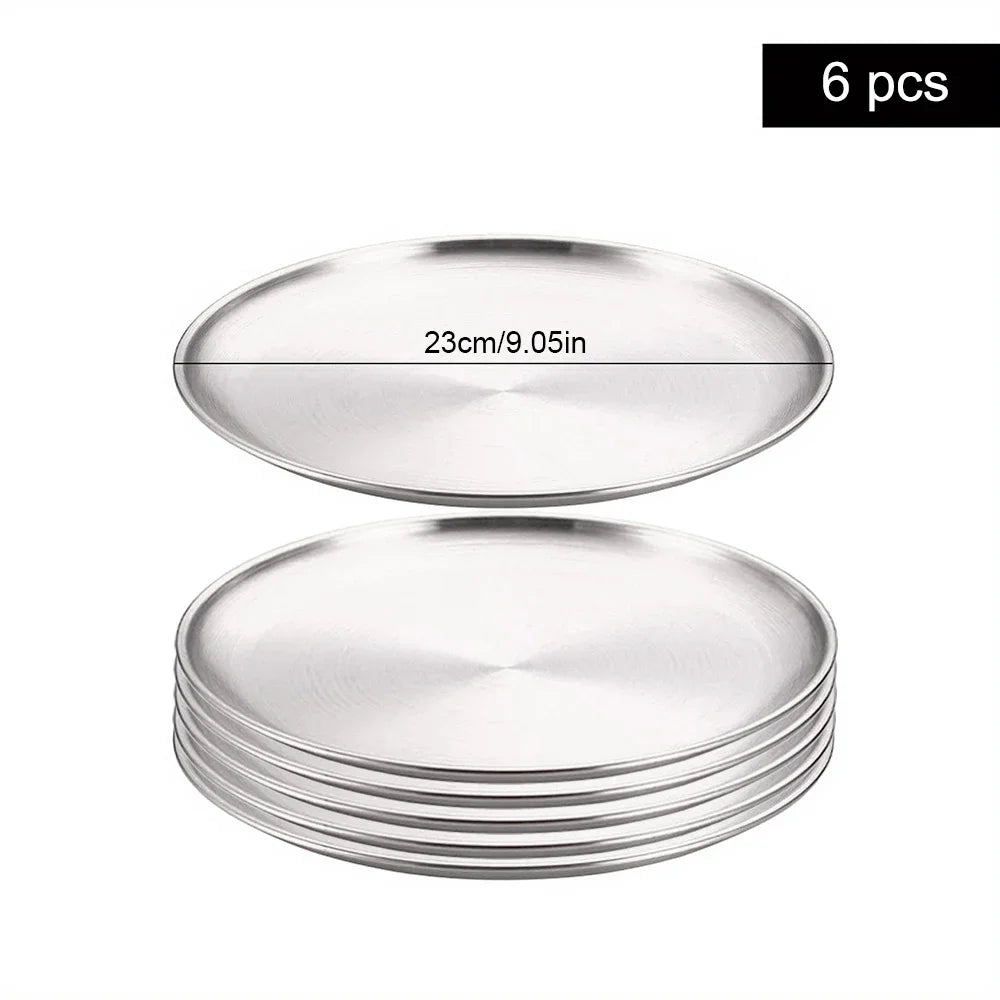 6pcs High Quality Stainless Steel Bone Spitting Dish