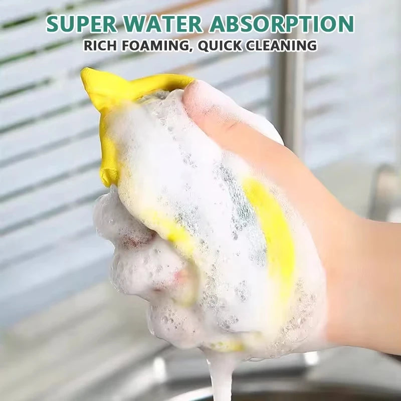 Dish Washing Sponge Dishwashing Magic Sponges Cloth Double-Sided