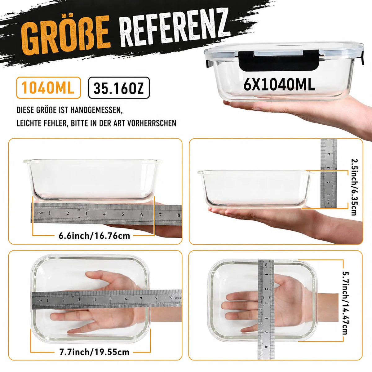 2-Pack/3-Pack /6 -Pack 620 Ml/640 Ml/800 Ml/1040 Ml/1520