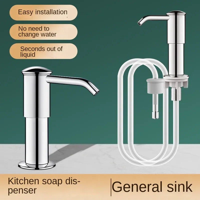 Counrtertop Dishes Dispenser Extention Tube Hand Press Soap