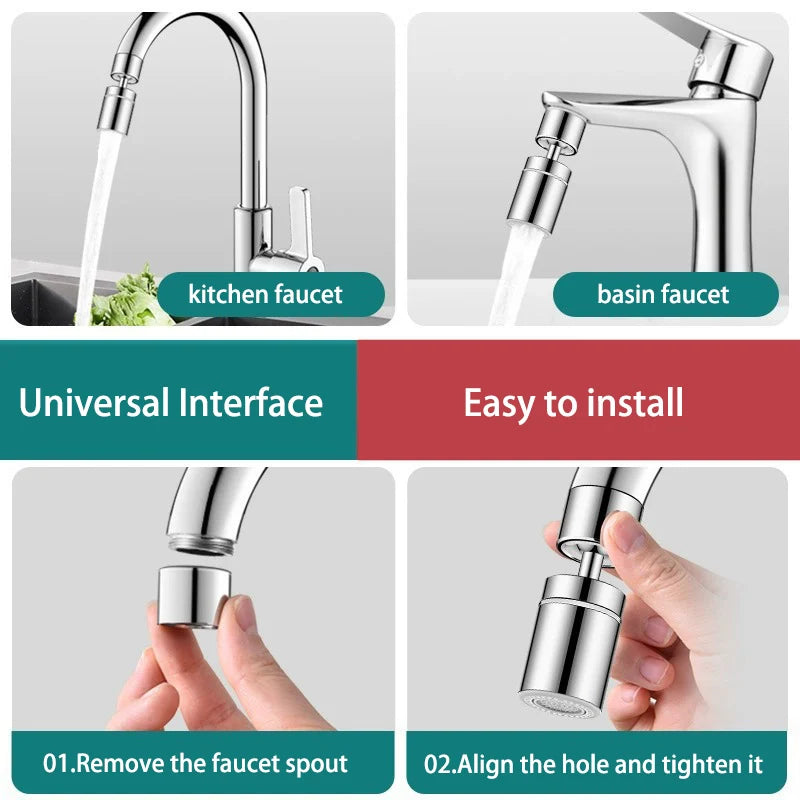 Faucet Extender Anti-Splash Water Sink Universal Joint