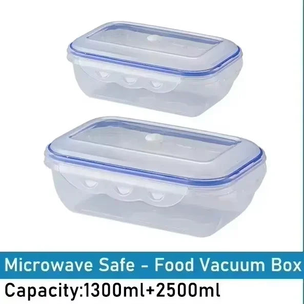 Vacuum Food Storage Box Transparent Storage Container Fridge