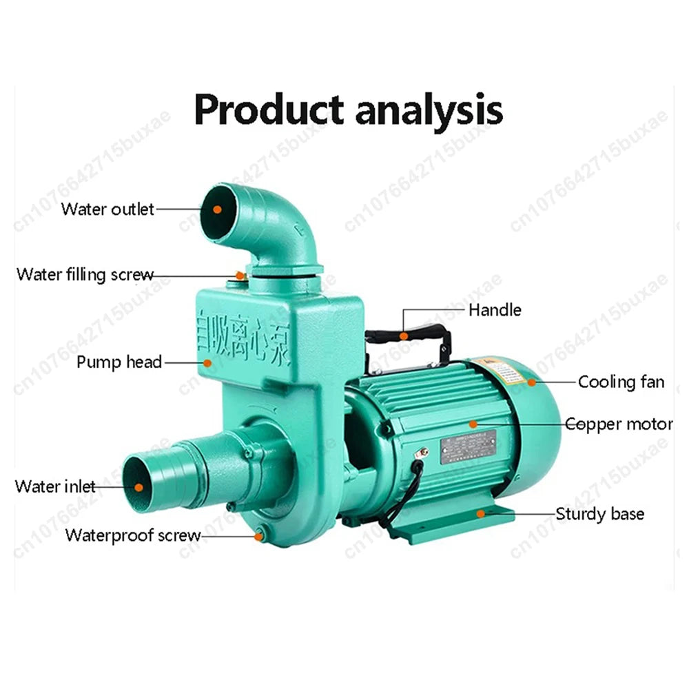 Ac220v / Ac380v High-Flow Sewage/Water Pump High-Pressure Water