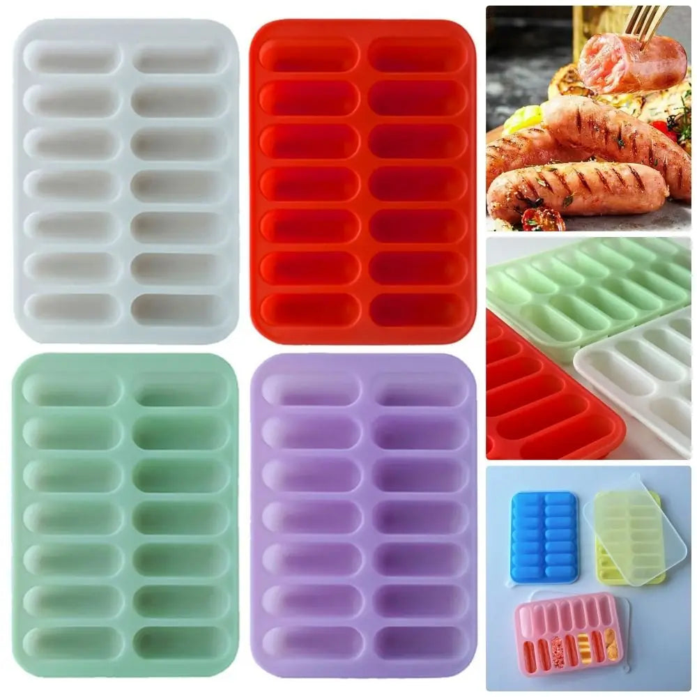 Sausage Maker Mould Silicone Mold Diy Non-Stick 14