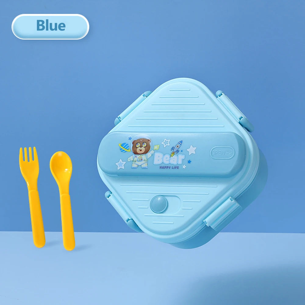Grids Unicorn Lunch Box Children Students Sandwich Fruit