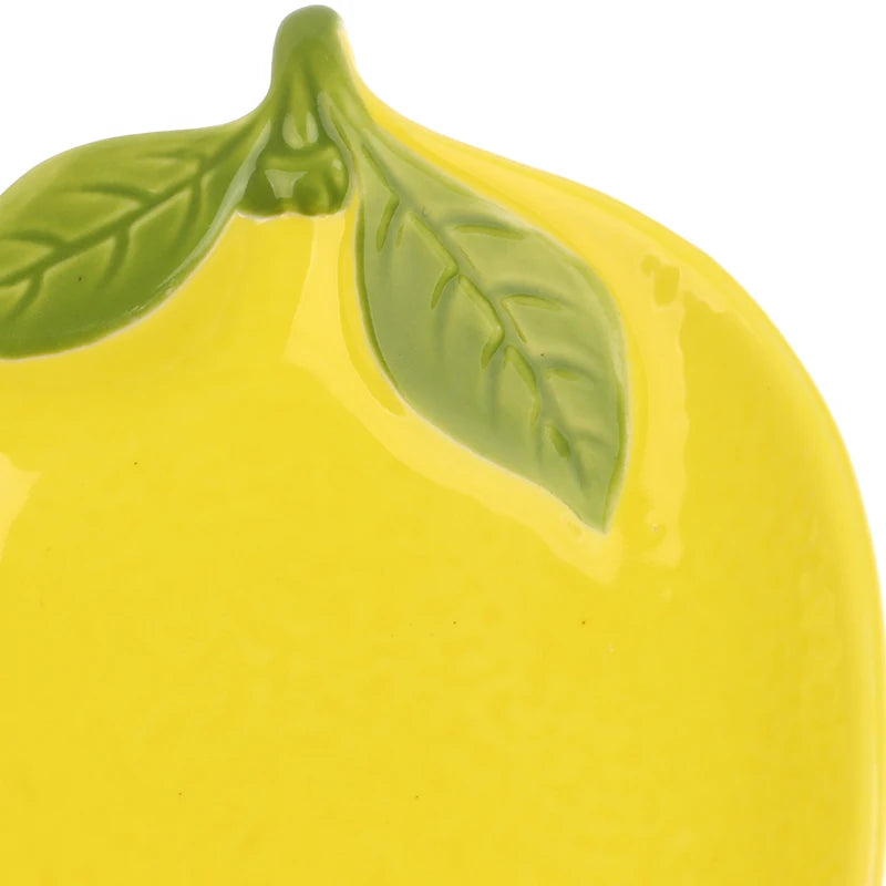 Creative Cartoon Lemon Shaped Ceramic Dish Salad Dish