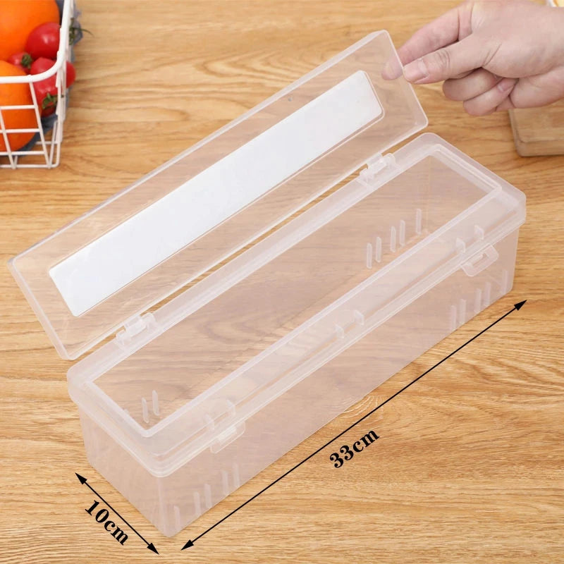 33cm Cling Film Cutter Organizer Food Wrap Foil