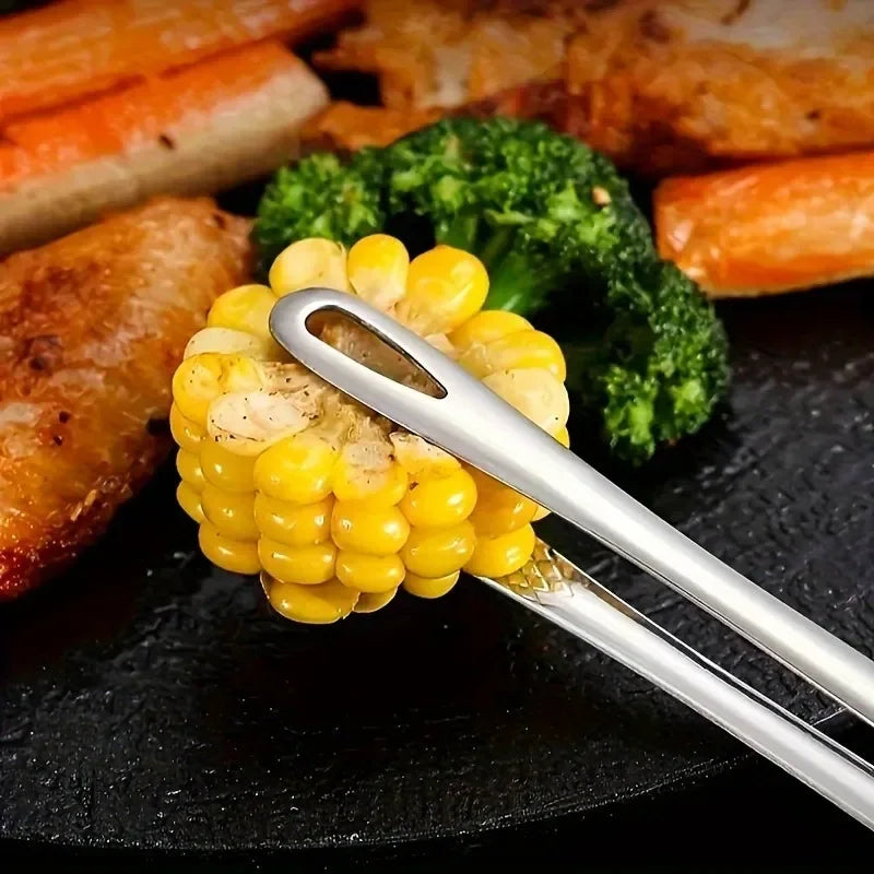 Food Tongs 304 Stainless Steel Barbecue Tongs Clip