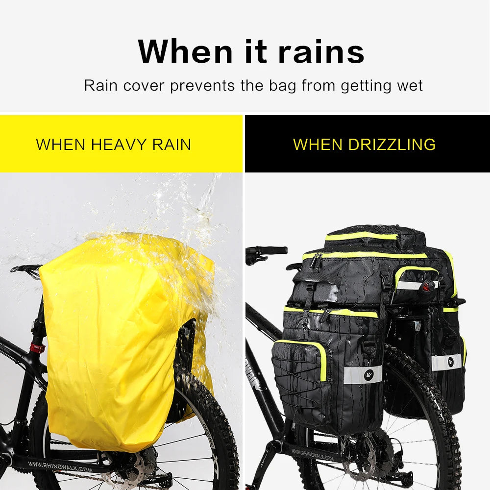 Rhinowalk Bike Pannier Bag In Big Capacity Trunk
