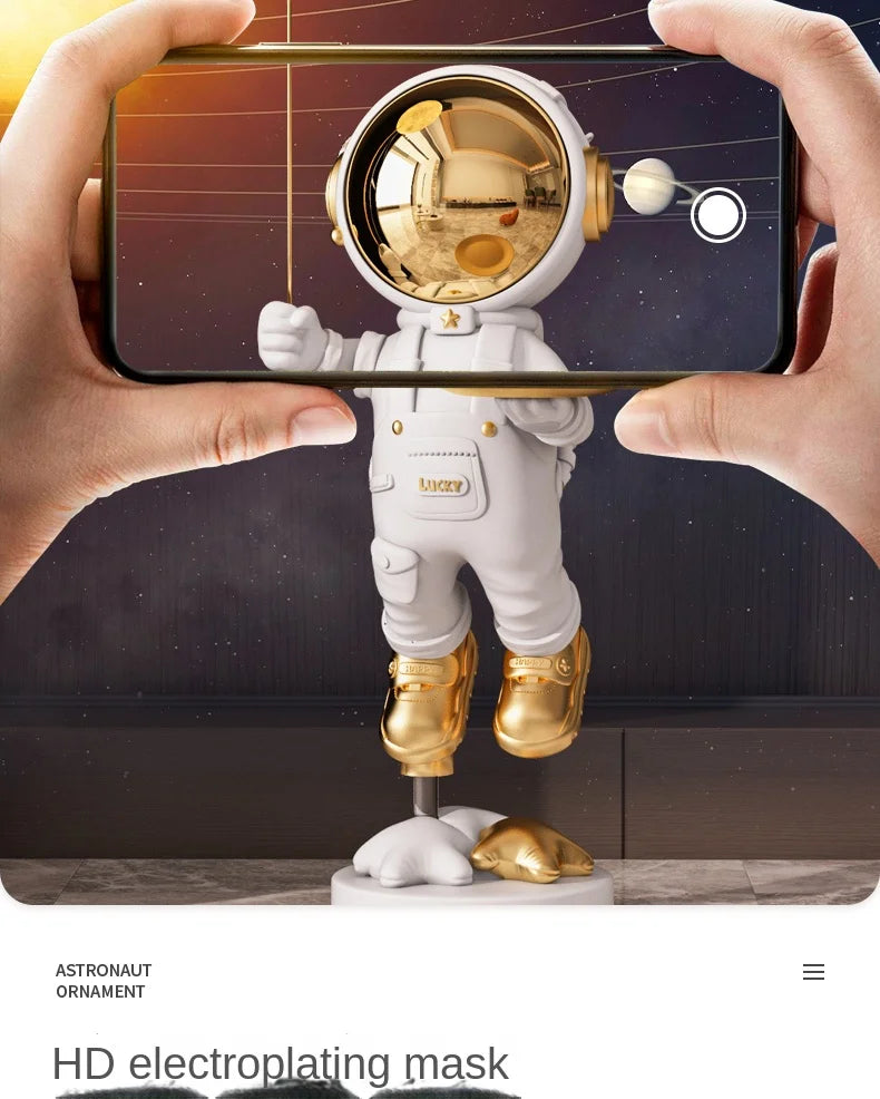 Decor Astronaut Statues Tray Storage Rack Art Ornaments