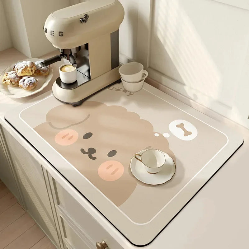 Super Antiskid Large Absorbent Draining Mat Super Absorbent