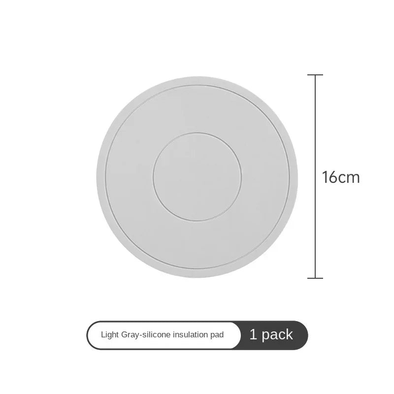 High Temperature Resistant Thickened Silicone Coaster Round