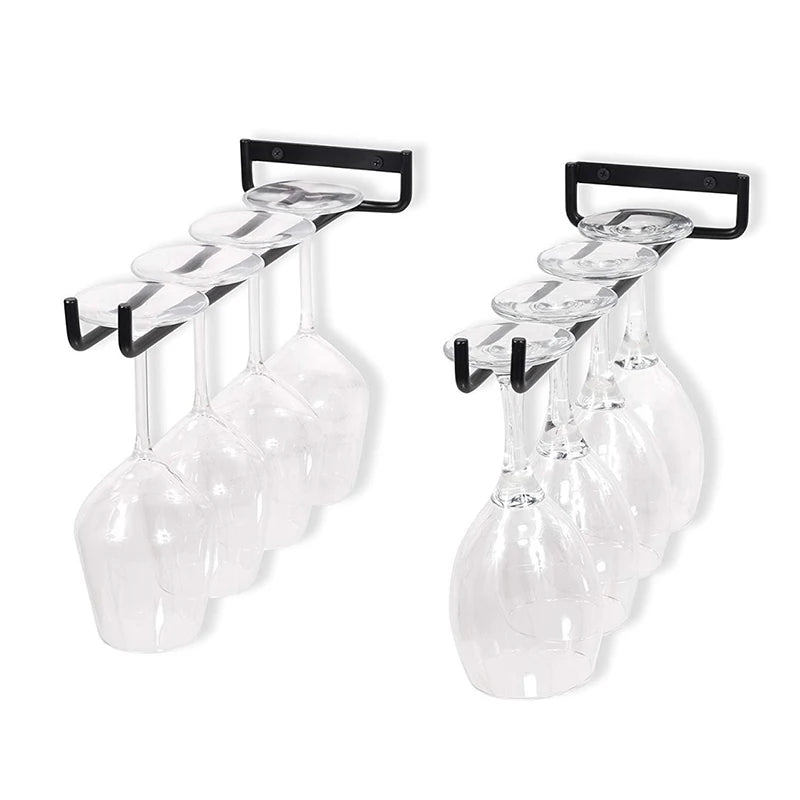 1pc Iron Wall Mount Wine Glass Rack Hanging