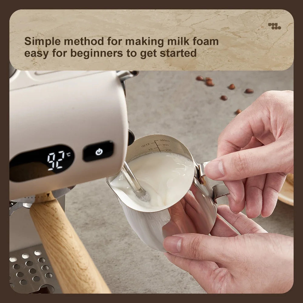 Semi-Automatic Espresso Machine Built-In Grinder & Cold Dual
