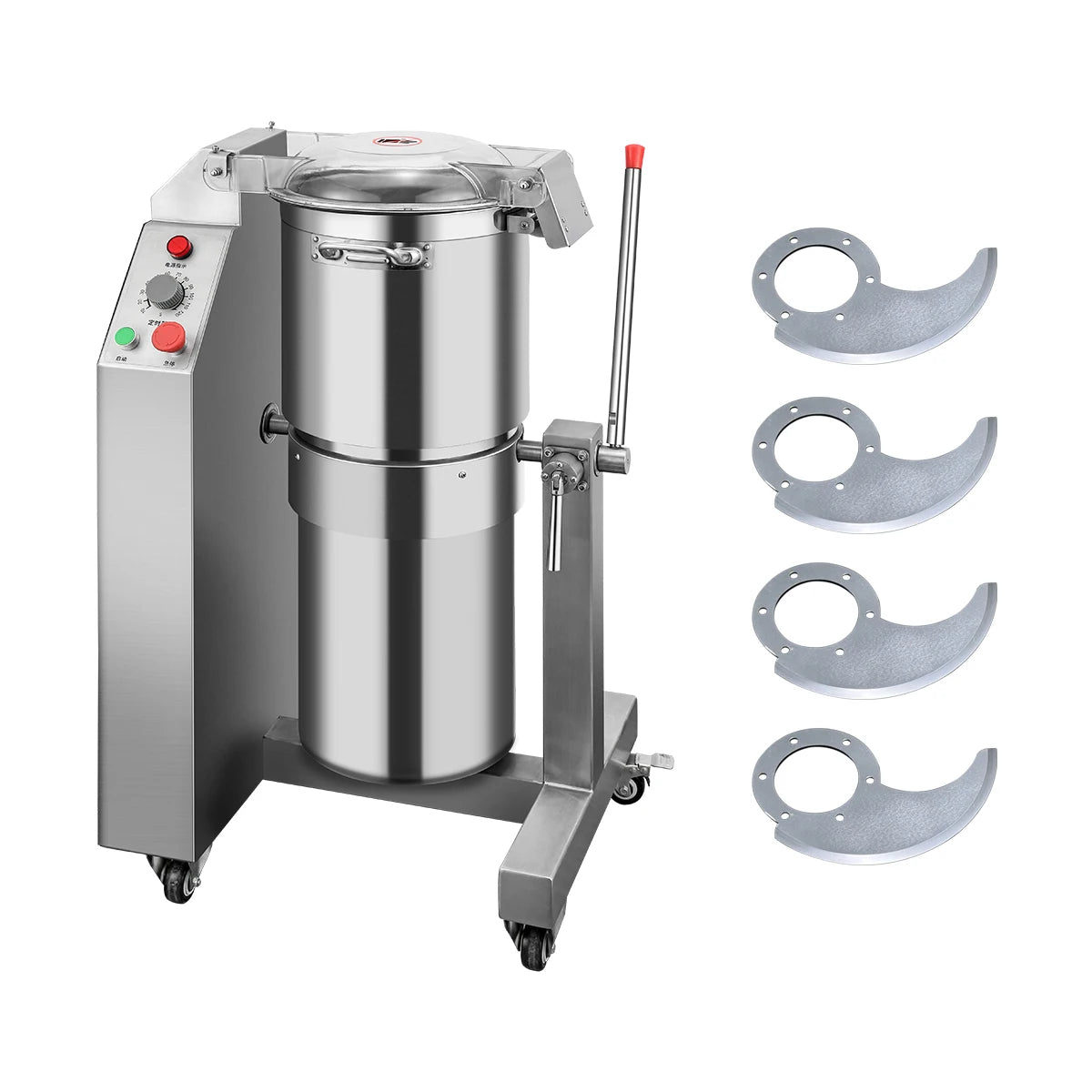 Commercial Stainless Steel Food Chopper Multiple Interchangeable