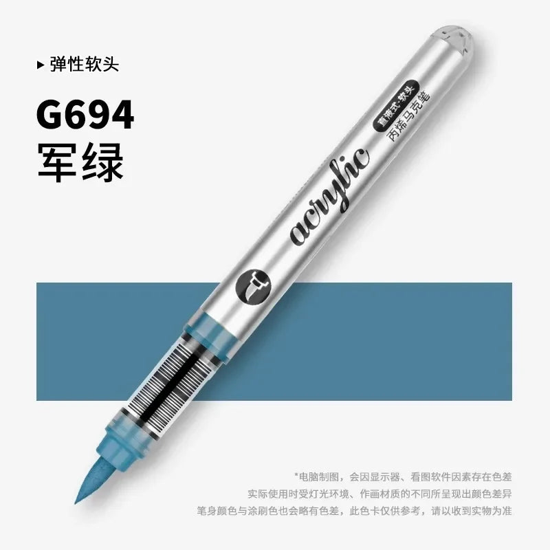 Grasp 120/1 Colors Acrylic Markers Brush Pens Fabric