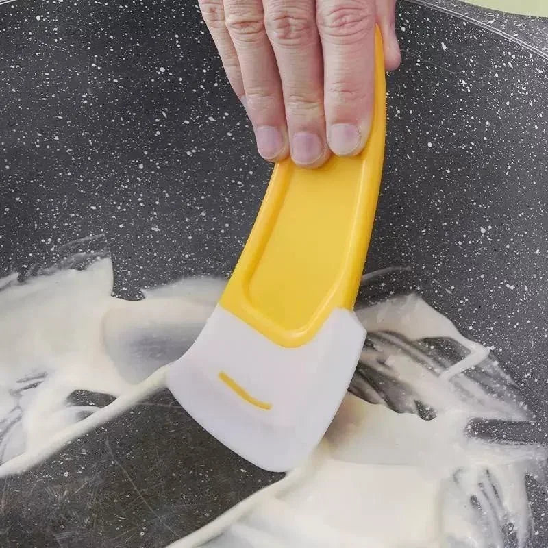 Cleaning Spatula Scraper Soft Blade Scraper Brush Dirty