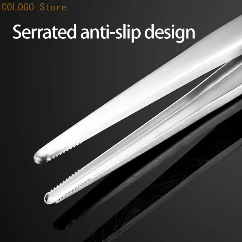 Stainless Steel Tongs Comfortable Handle Locking Adjustable Jaw