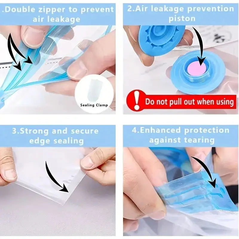 Pump Organizer Compressed Bag Electric Pump Travel Vacuum