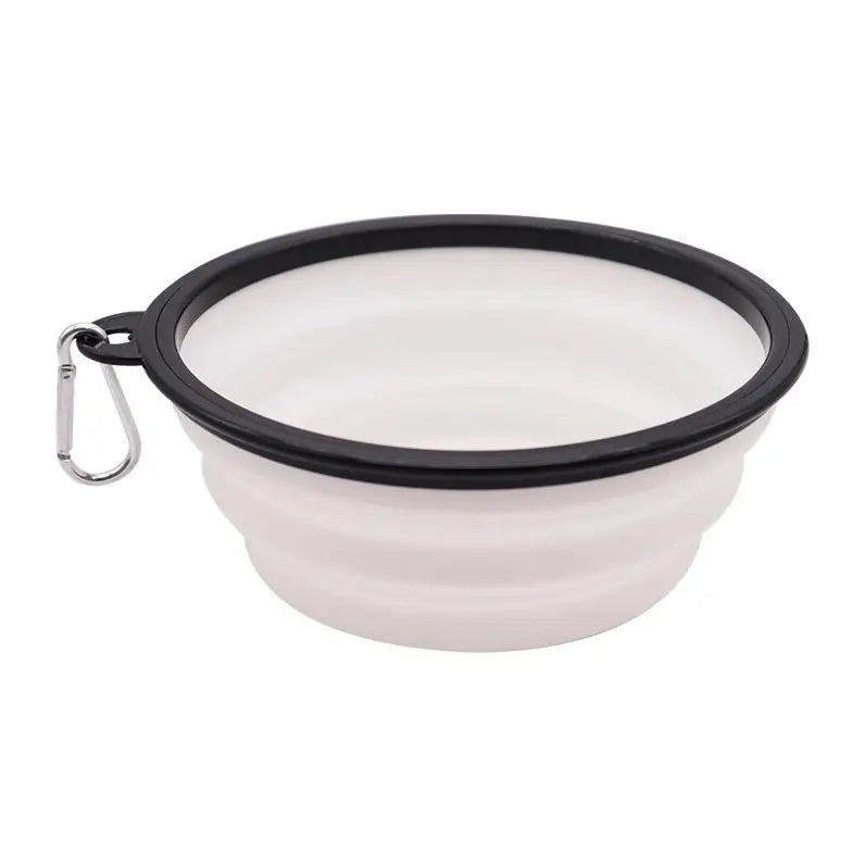 Pet Folding Silicone Bowl Large Outdoor Pet Travel
